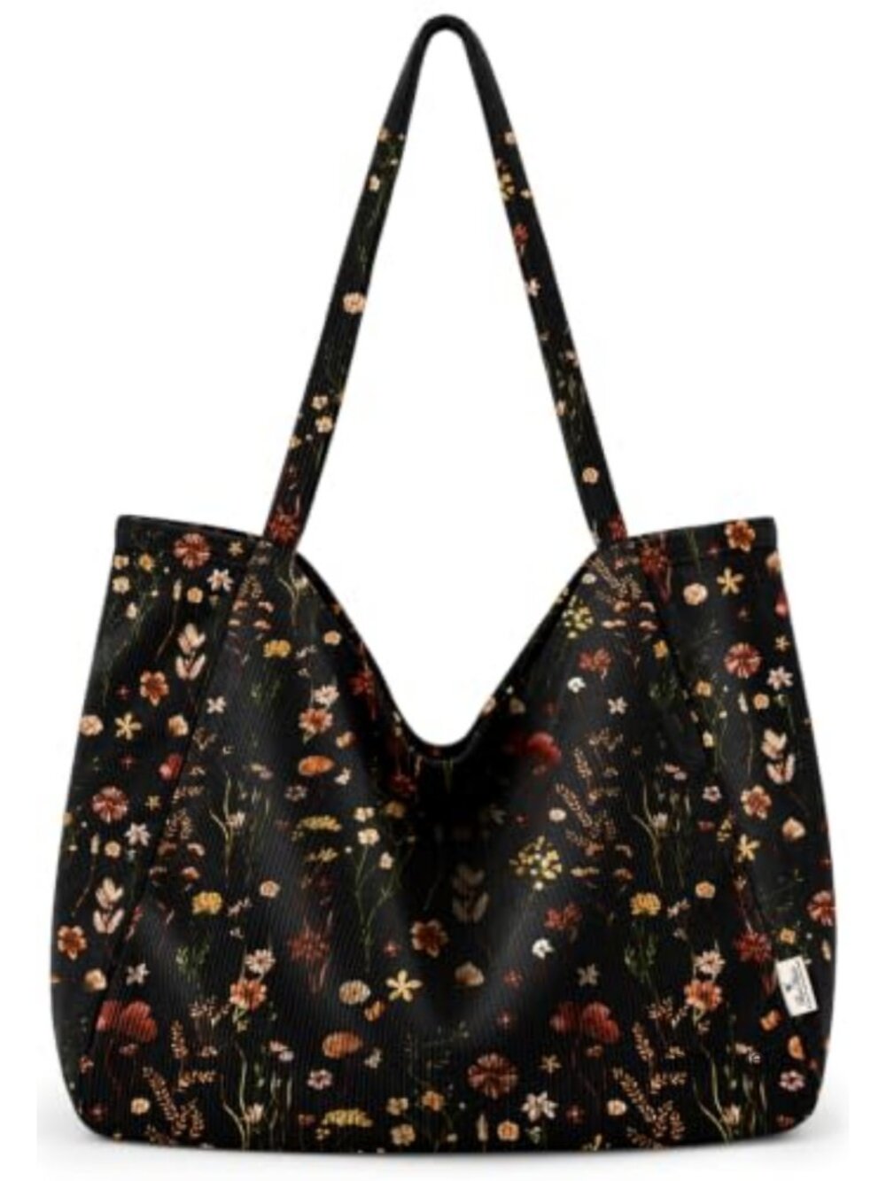Corduroy Hobo Bag Large Slouchy Shoulder Tote for Work Travel